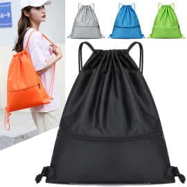 Large-capacity drawstring backpack, drawstring backpack, sports fitness training bag, cross-border school bag, available on Amazon