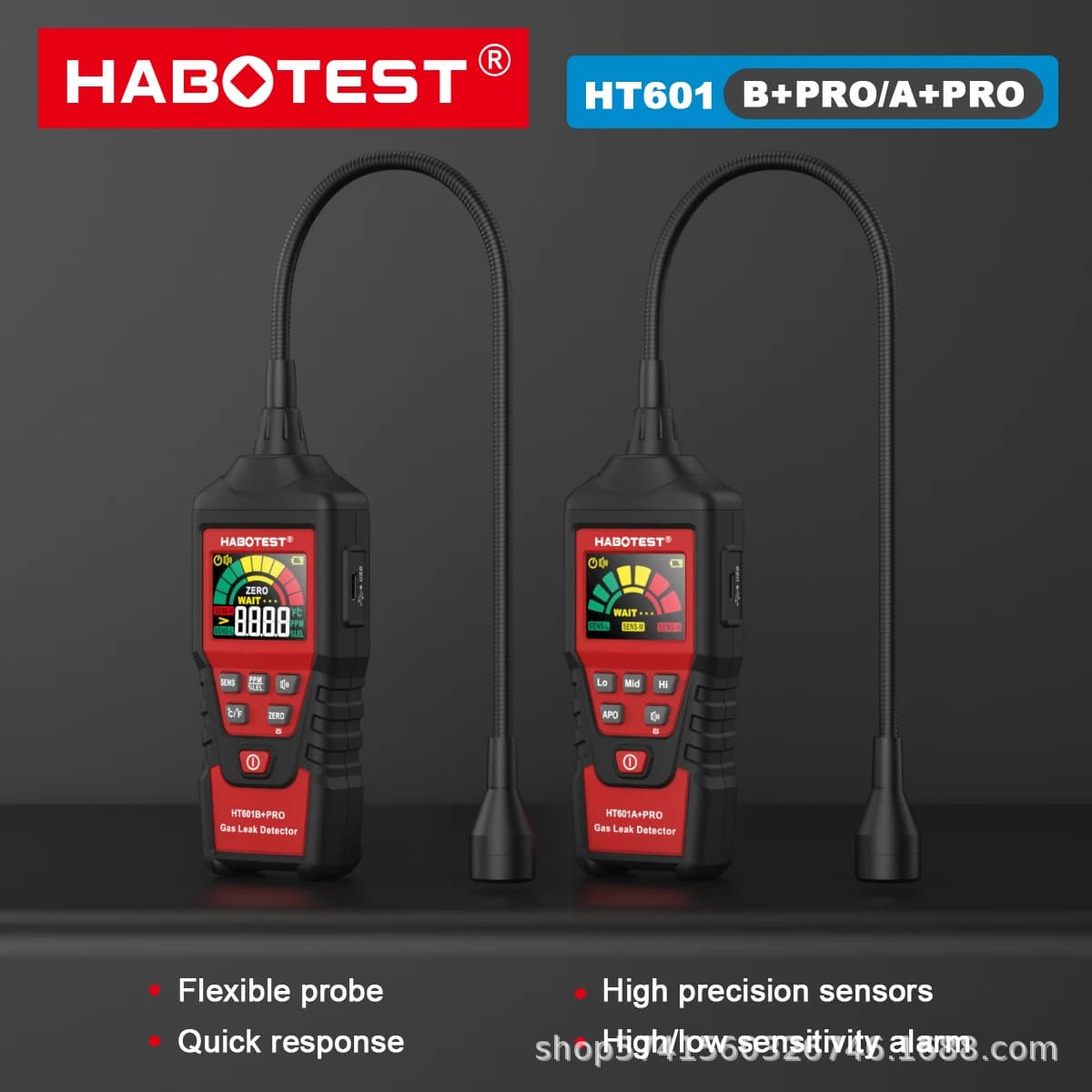 HABOTEST Huabo HT601A+PRO Combustible Gas Detector, LNG Leak Detection Alarm