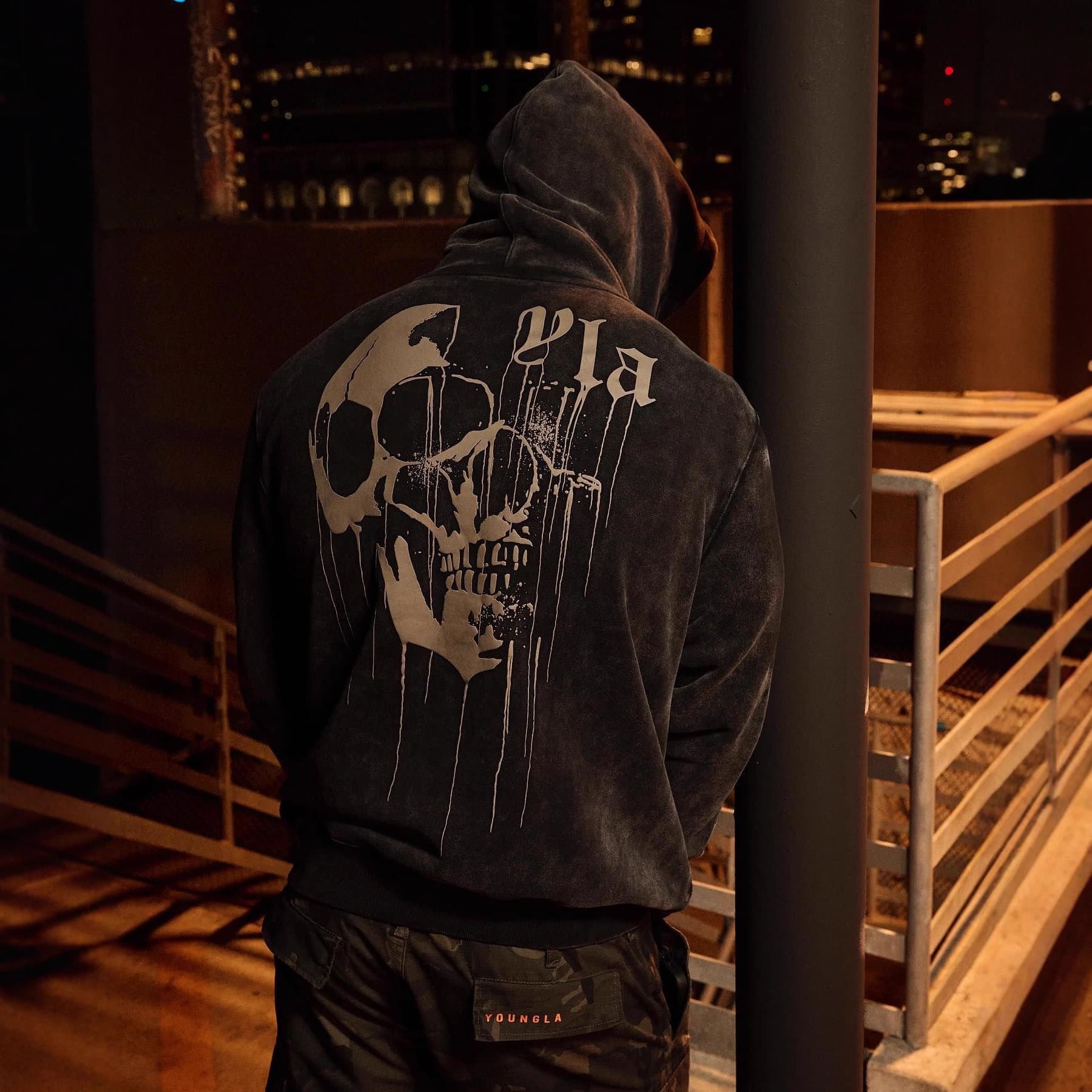 YOUNGLA American Style New Men's Hoodie Outdoor Running Training Sweatshirt Jogging Fitness Jacket