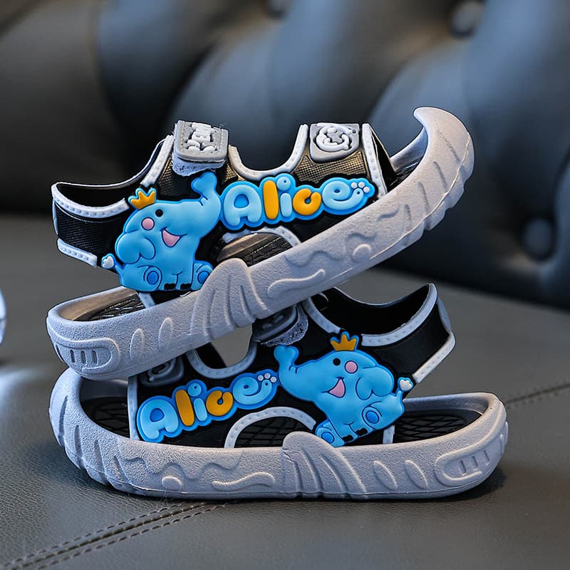 Boys' Sandals 2026 New Trendy Summer Soft Sole Cartoon Cute Toddler Kids Baby Beach Shoes