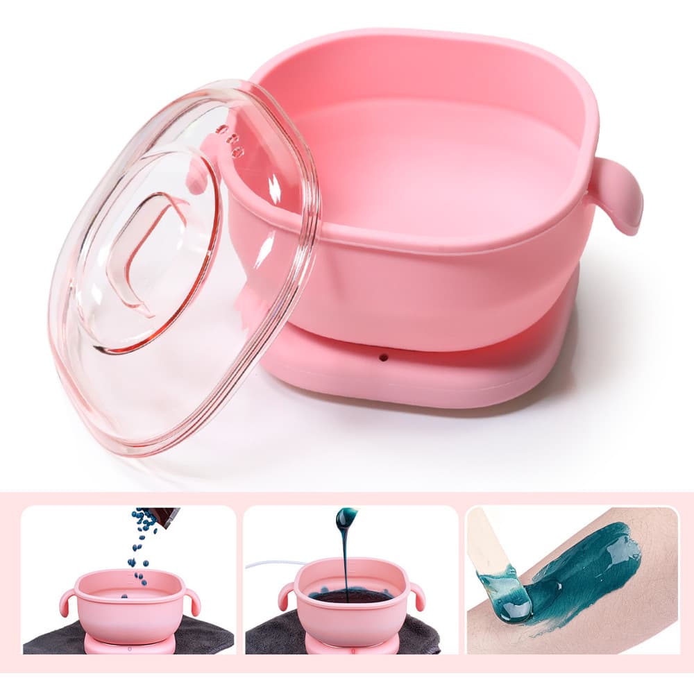 Cross-border New Foldable Silicone Wax Pot for Easy Heating and Cleaning in Beauty Care