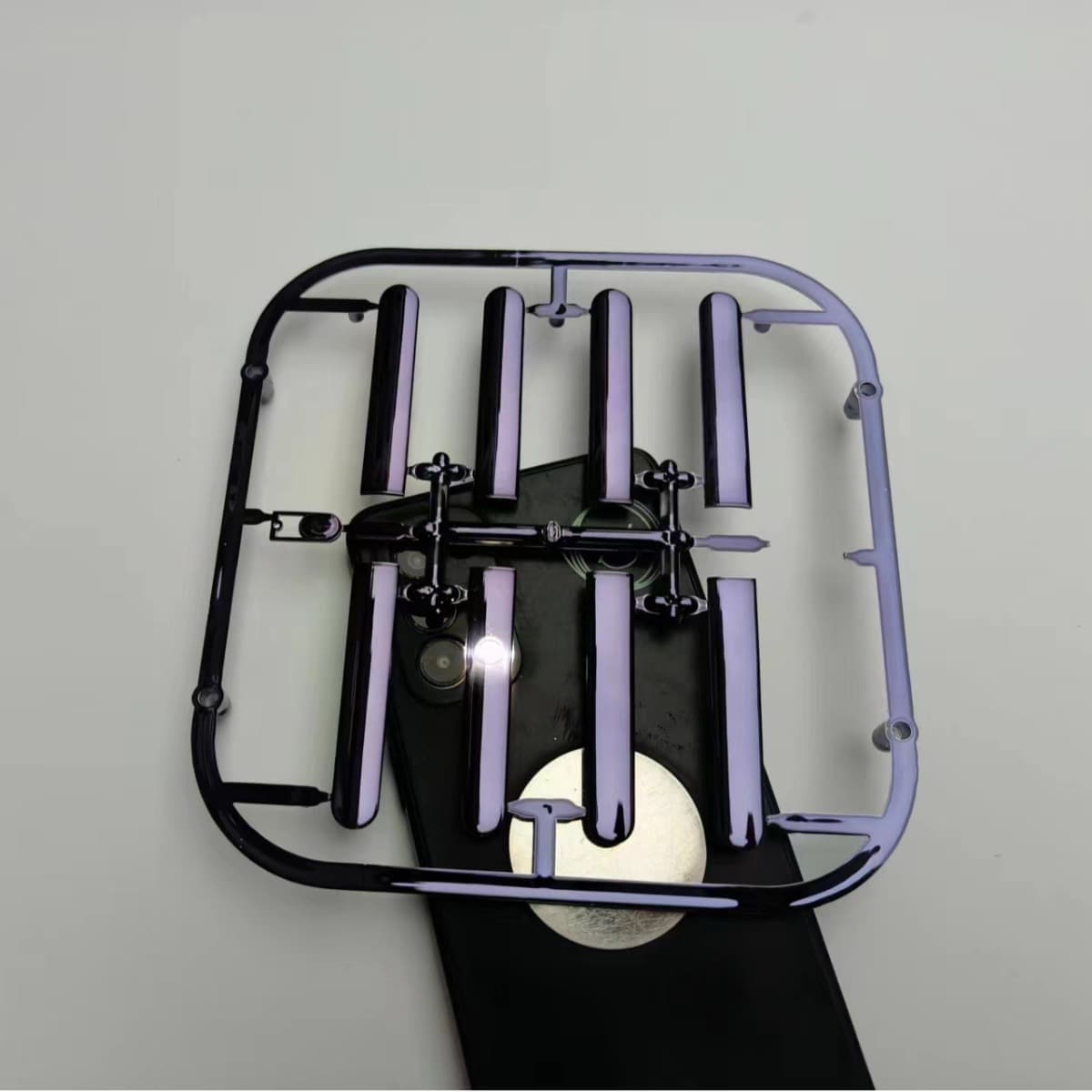 Plastic Electroplating Processing ABS Vacuum Plating Semi-Transparent NCVM Process PC Beauty Device Lens Anti-Fingerprint Wear-Resistant