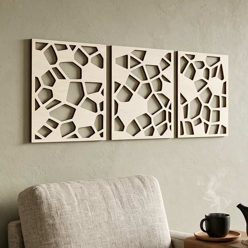 Retro hollow wooden hanging tag collection abstract art wall hangings bedroom living room wall decoration wood art hanging