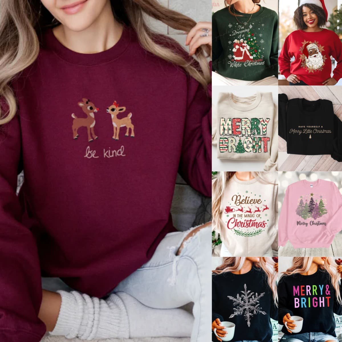 European Size European and American Women's Round Neck Sweatshirt New Independent Station Clothing Christmas Foreign Trade Amazon Top Polyester