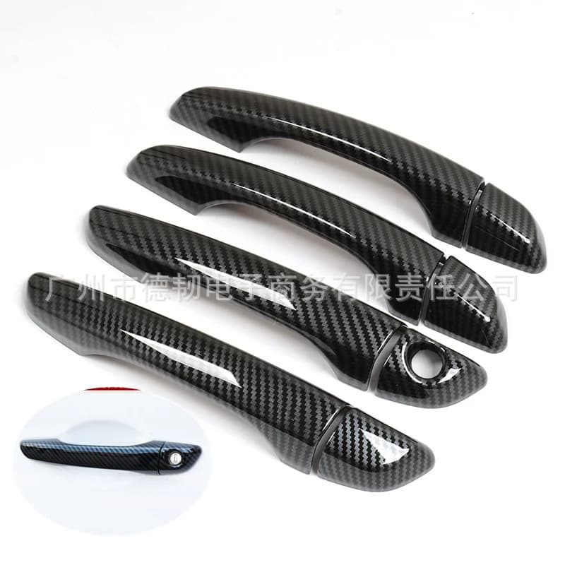 Carbon Fiber Pattern Door Handle Cover for 2017-2021 Hyundai Elantra / Hyundai I30 GT