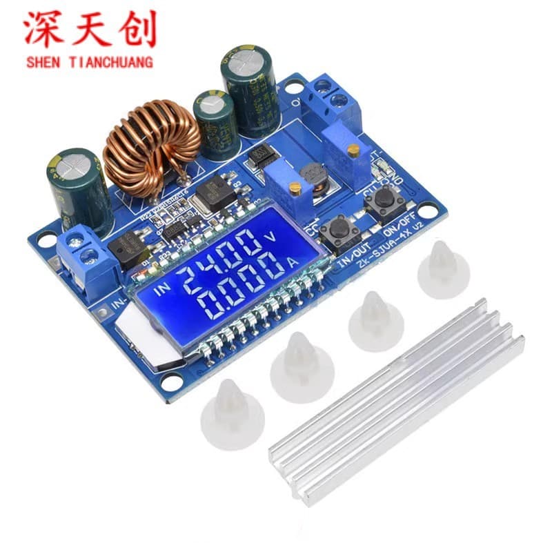 Buck-Boost Power Module Board Constant Voltage Constant Current LCD Digital Display Voltmeter Ammeter Adjustable Step-Down Step-Up