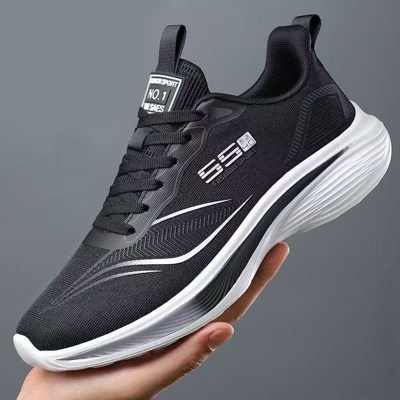 Men's Spring/Summer Mesh Breathable Casual Shoes, Ultra-Light Sports Shoes, Soft Sole Anti-Slip Cushioned Student Running Shoes