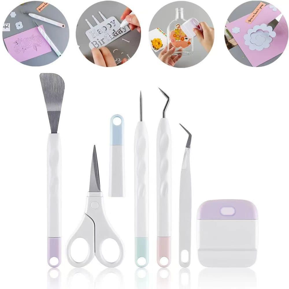 Weeding Tools DIY Silhouette Hand Engraving Knife Art Carving Craft Set, 6-Piece Weeding Tool Kit
