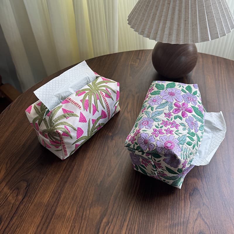 Fresh home creative fabric tissue box, luxury car tissue bag, dust-proof bag, ready for wholesale.