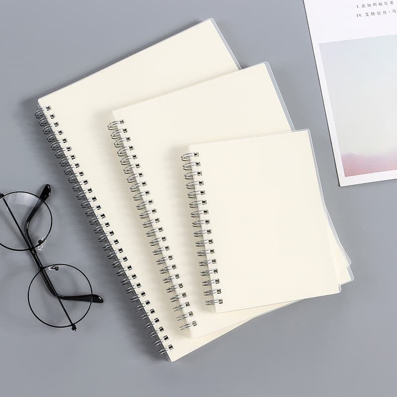 Simple Transparent Netting PP Line Circle Wholesale B5/A5/A6 Frosted Student Notebook For Office Culture And Education Supplies