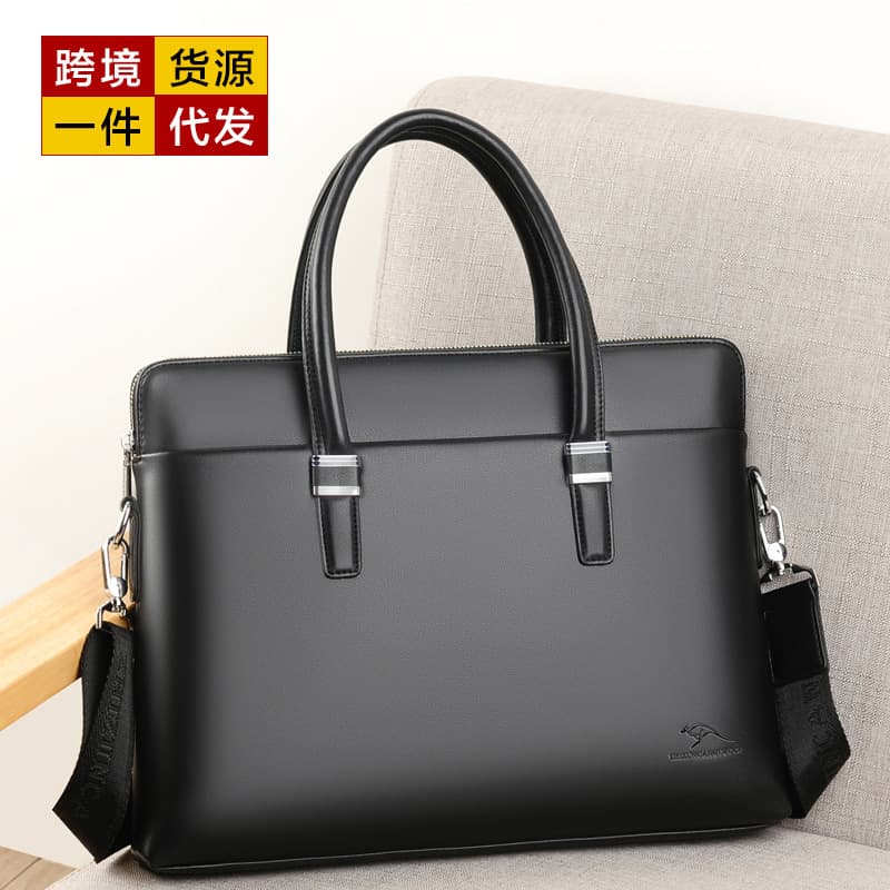 Kadi Kangaroo Cross-Border Source Men's Handbag Shoulder Crossbody Bag Business Briefcase Laptop Bag Men's Bag 1803