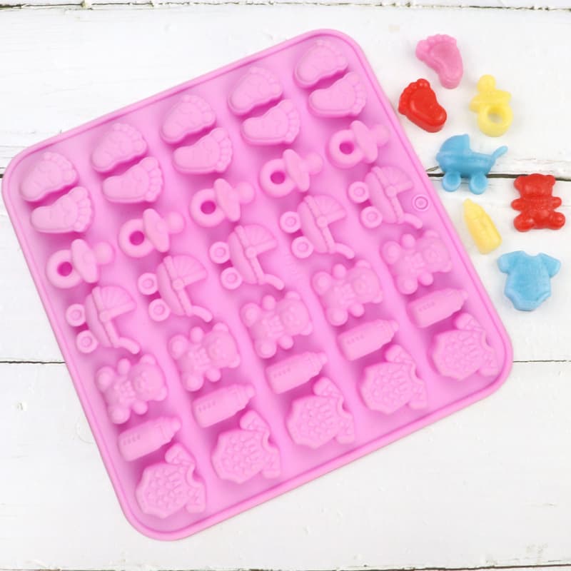 Xingka Wholesale Cake Silicone Mold 35-Cavity Baby Silicone Chocolate Mold Aroma Mold Baking