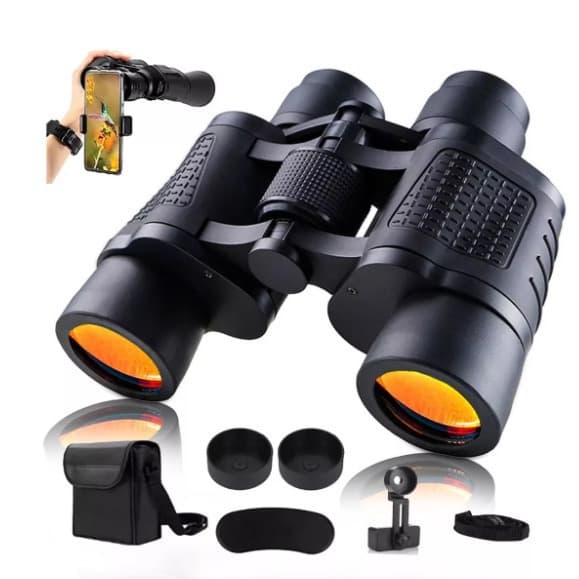 Outdoor 80x80 Telescope New High Power HD Low Light Night Vision Red Coated Telescope Wholesale Photo and Video Recording