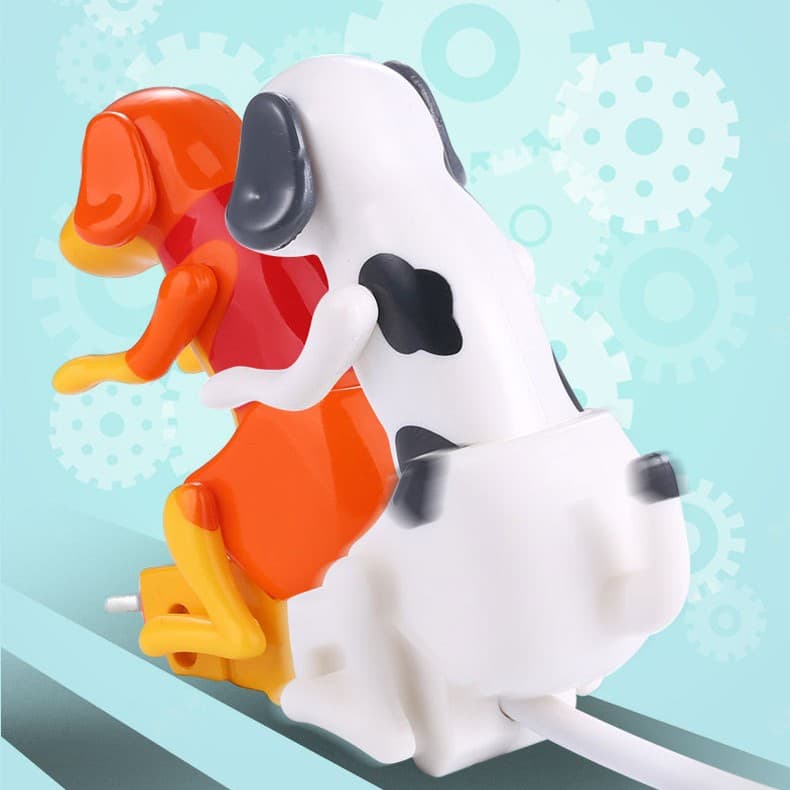 Cute Puppy Data Cable, Sporty Dog Design Charging Cable for Apple Android Type-C