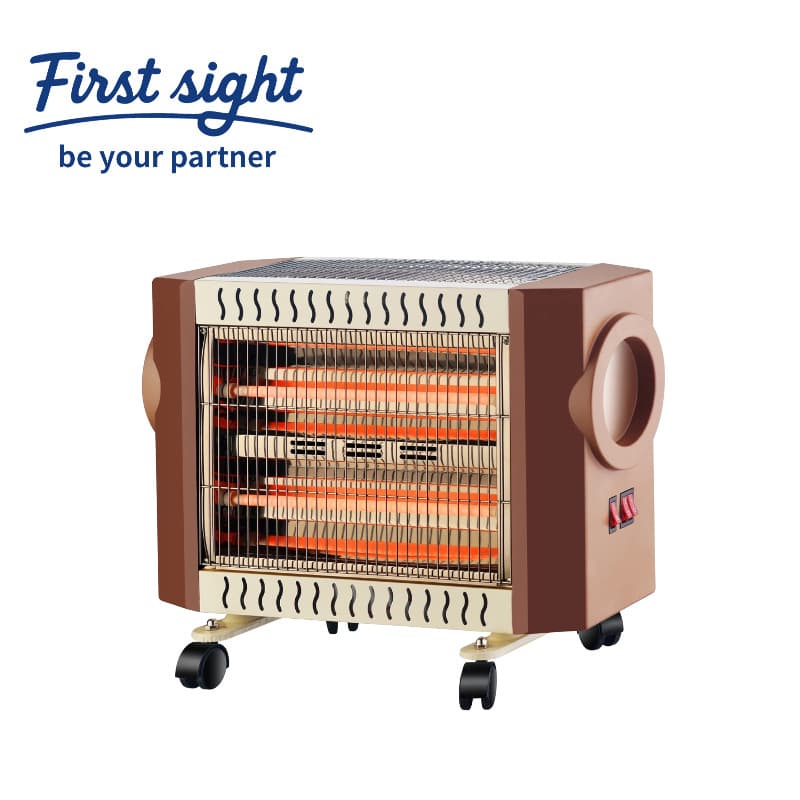 Quartz Tube Heater for Export, Home Use with Wheels, Movable Electric Heater