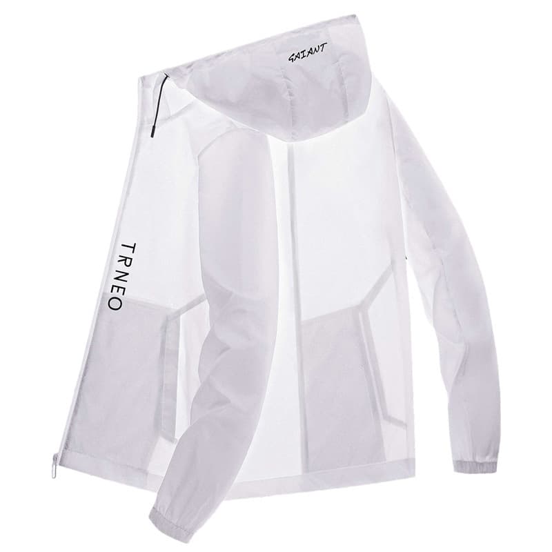 Drop Shipping Ice Silk Sun Protection Jacket Men Summer Thin Casual Couple Sunscreen Outdoor Fishing Skin Coat Trendy