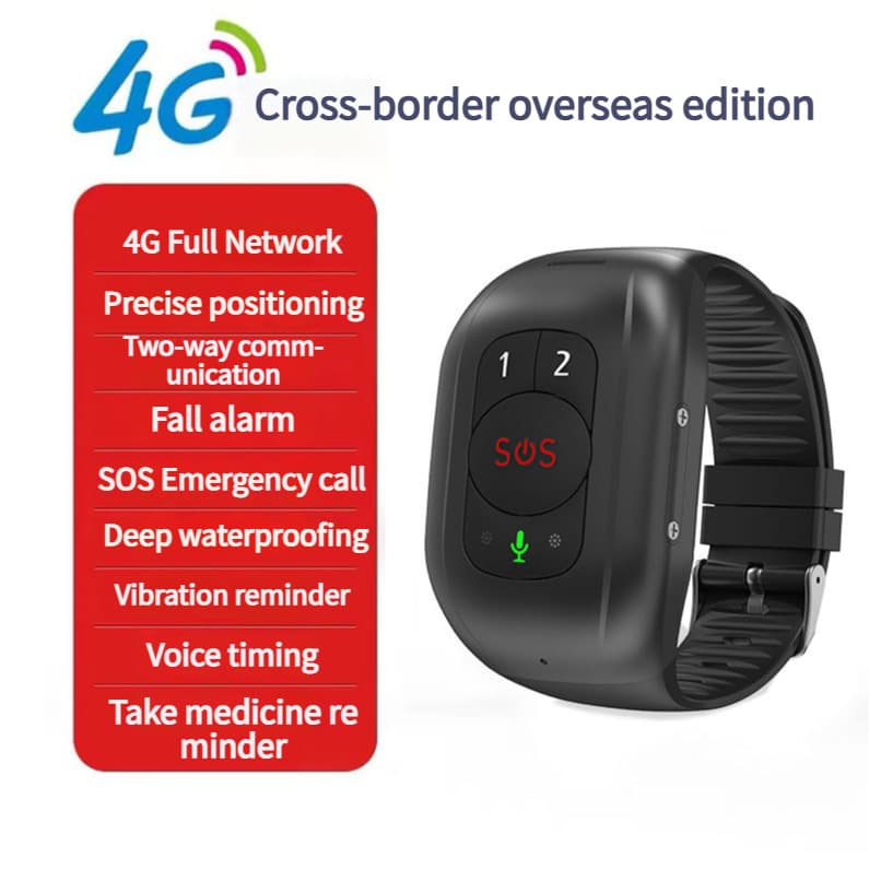 Cross-border e-commerce overseas version of elderly smart phone bracelet anti-loss wearable phone English version positioning