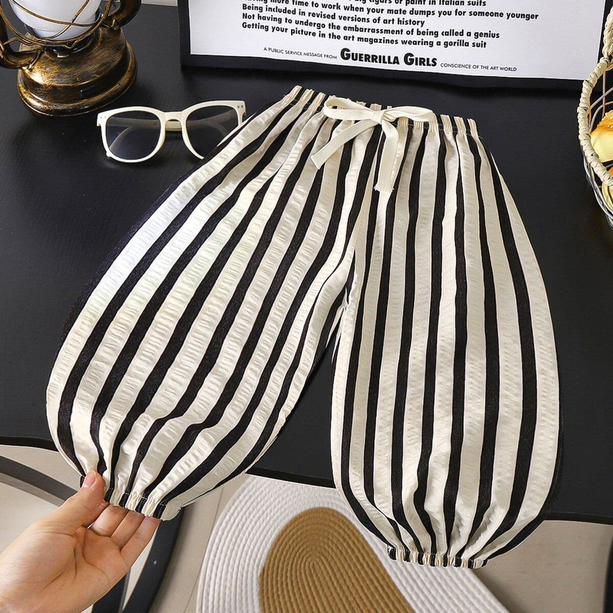 2026 New Mosquito Repellent Pants for Kids, Summer Long Pants, Stylish Baby Pants, Loose Fit Striped Pants for Boys