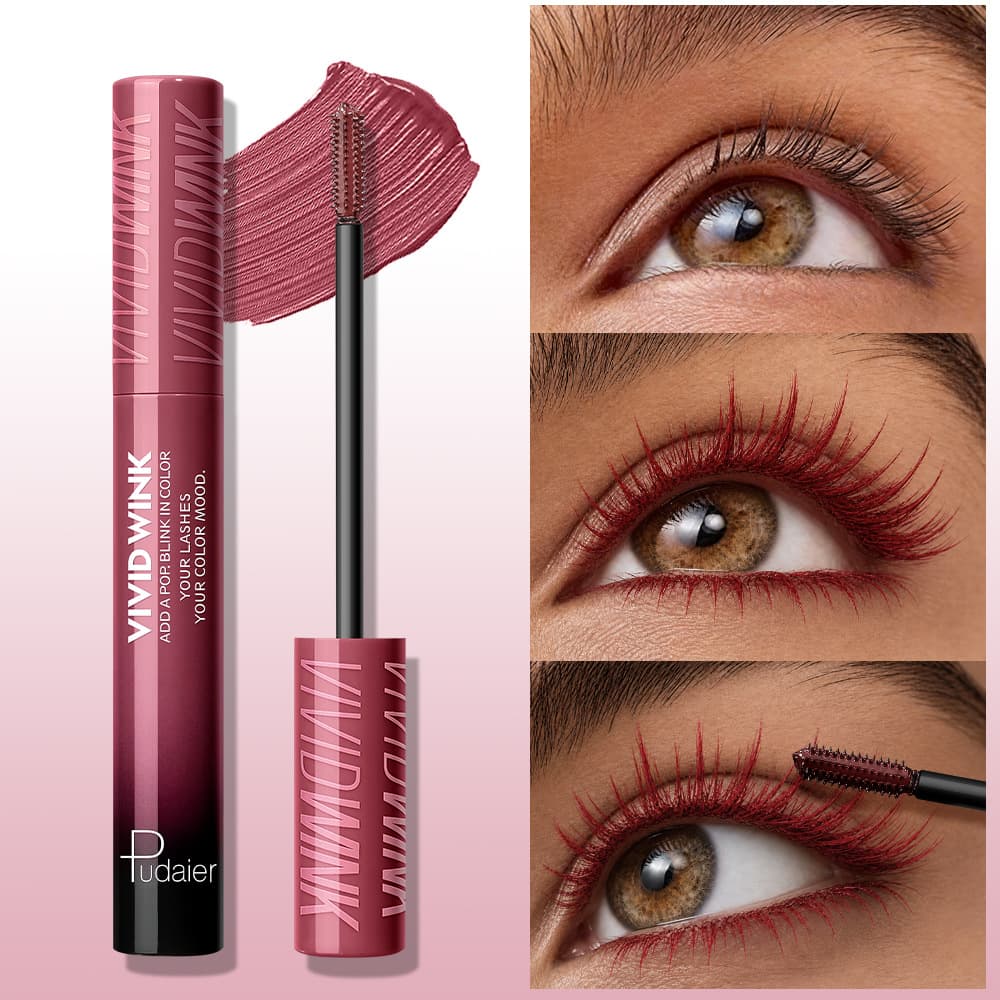Cross-border Pudaier Five-Color Mascara Waterproof Smudge-proof Lengthening Volumizing Curling Lash Primer Factory Direct