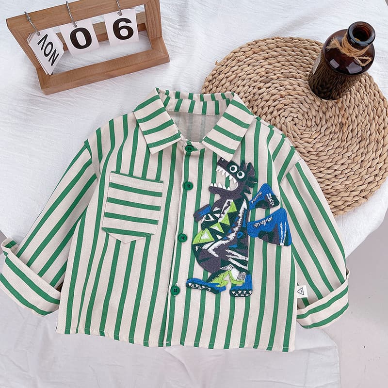 Boys' Autumn Sweater Striped Children's Tops 2023 New Autumn Children's Boys Spring and Autumn Style Fashionable Street Trend