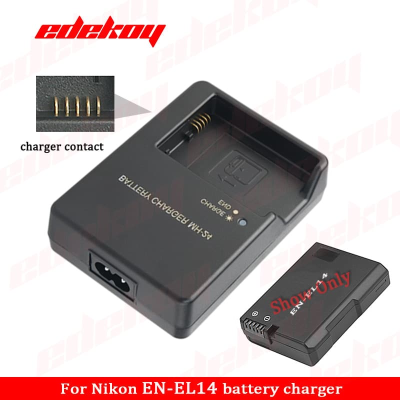 MH-24 is a charger for Nikon EN-EL14 and EL-EL14a lithium batteries used in D3100 and D3200 cameras.