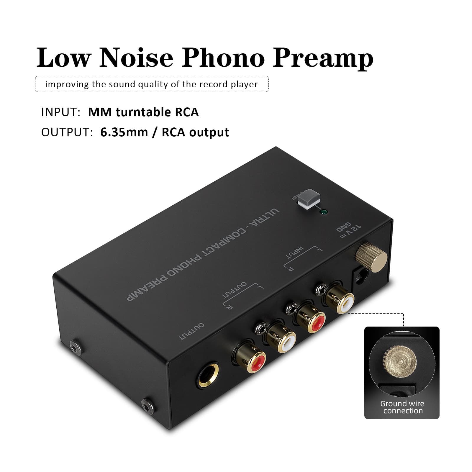 Compact Turntable Preamplifier In Stock Phono Preamp Record Player Music Signal Amplifier