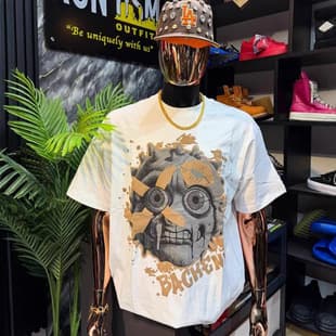 Men T-Shirt Wholesale, Men's Tees Wholesale, Men's Short Sleeve T-Shirt with Cartoon Pattern Cotton