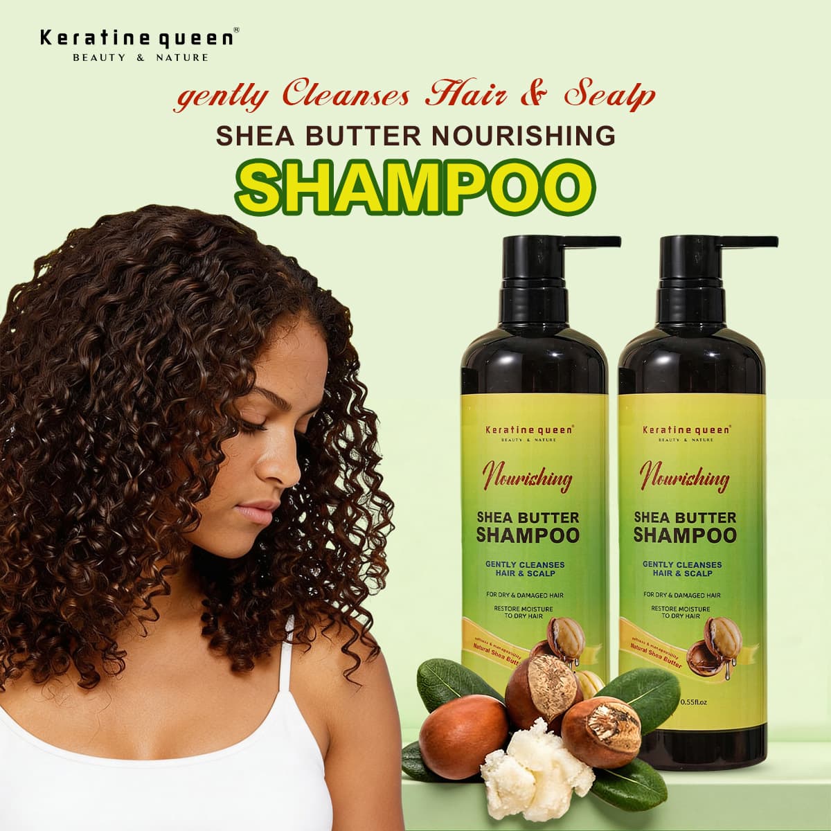 curly hair shampoo foreign trade specializes in shea butter shampoo strong and smooth conditioner wholesale