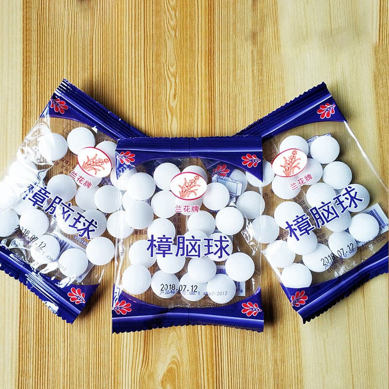 Camphor Balls for Wardrobe Mildew and Insect Prevention, Aromatic Odor Removal, Insect and Cockroach Repellent, Household Stink Balls, and Natural Sanitary Spheres