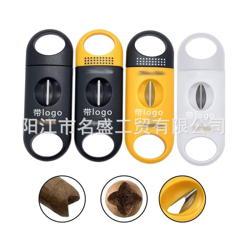 Cigar V-Cut Cigar Knife Stainless Steel Portable Sharp Cigar Scissors 3-Piece Tool Set Cigar Cutter Cigar Cutting Tool