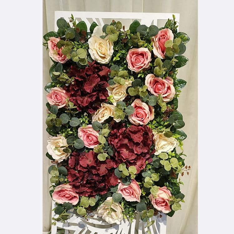 Floral Decoration Arrangement Wedding Roses Green Plants Artificial Turf Fake Grass Lawn