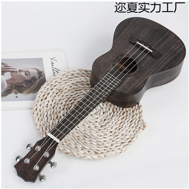 Ukulele for Beginners, Adult and Student Use, Carbon Strings, Portable Wooden Mini Guitar for Children