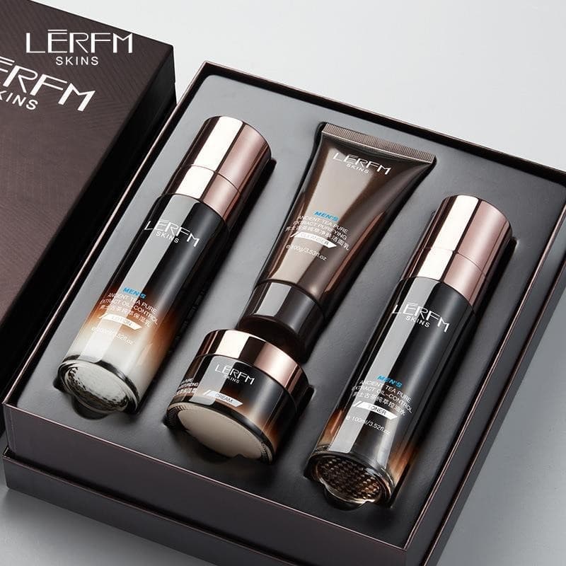 Lanifangke Men's Skincare Set Moisturizing Oil Control Refreshing Skin Care Student Water Lotion Facial Care Set