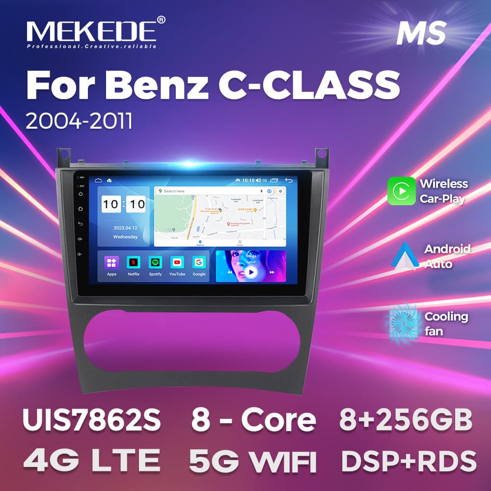For Mercedes Benz C-Class W203 Large Screen Car Android Smart Navigation