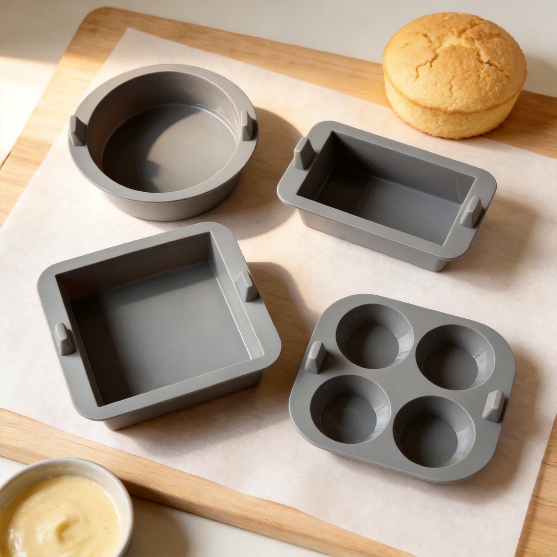 Food-Grade Silicone Baking Cake Mold Silicone Cake Pan Round Square Silicone Bread Mold