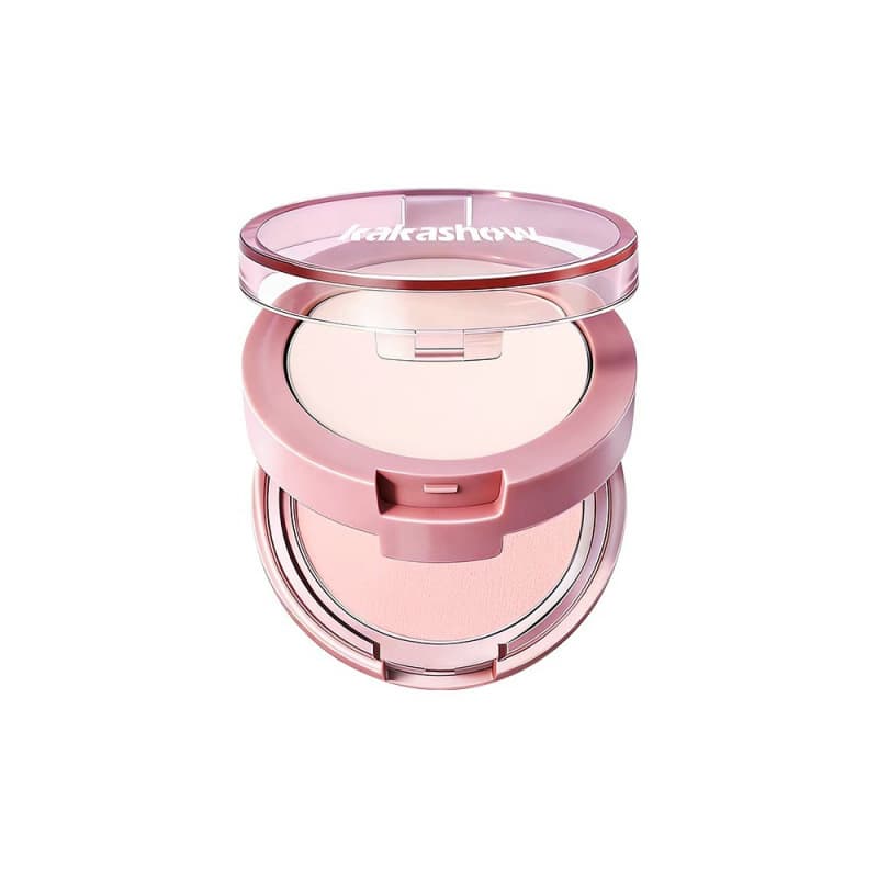kakashow Two-Tone Matte Highlighter Powder for Natural Contouring and Brightening, Fine Texture, Long-Lasting