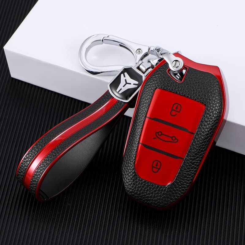 Suitable for Dongfeng Peugeot 4008 Car Key Cover, 408 Logo, 308 Full Cover, 508L, Citroen C4, C5 Shell Case