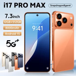 New i17Pro Max Cross-Border Phone Global Version 5G Large Screen Android Smartphone 12+512 Foreign Trade Phone