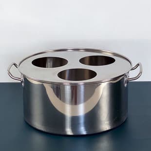 Commercial Stainless Steel Steamer Pot with Three Burners for Xiaolongbao, Steamer Basket Steamer Pot, Gas Soup Pot