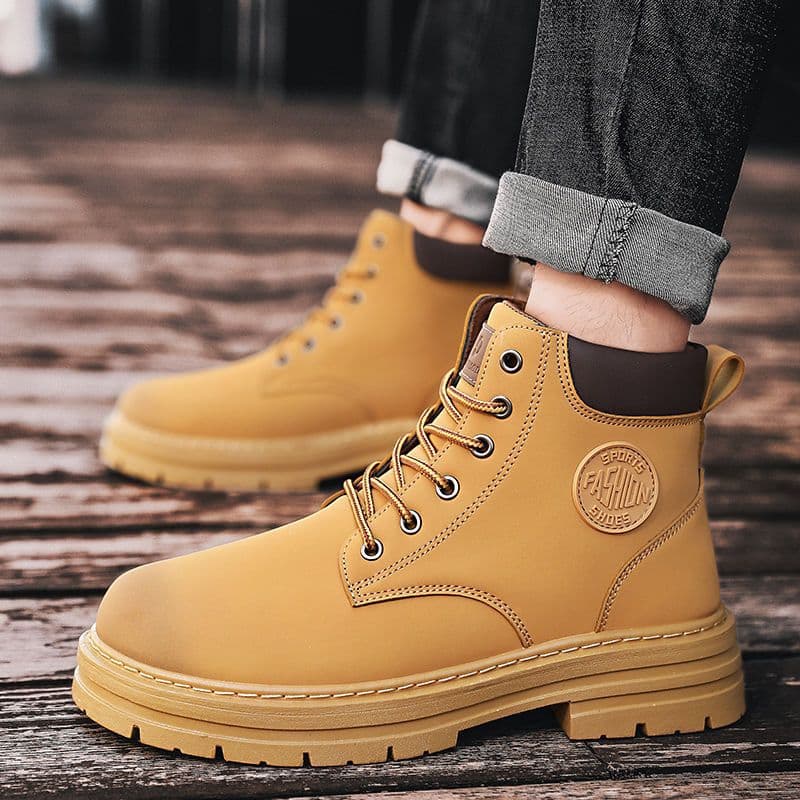 Men's Martin Boots 2022 Autumn New High-Top British Retro Youth Work Boots Men's Casual Fashion Shoes