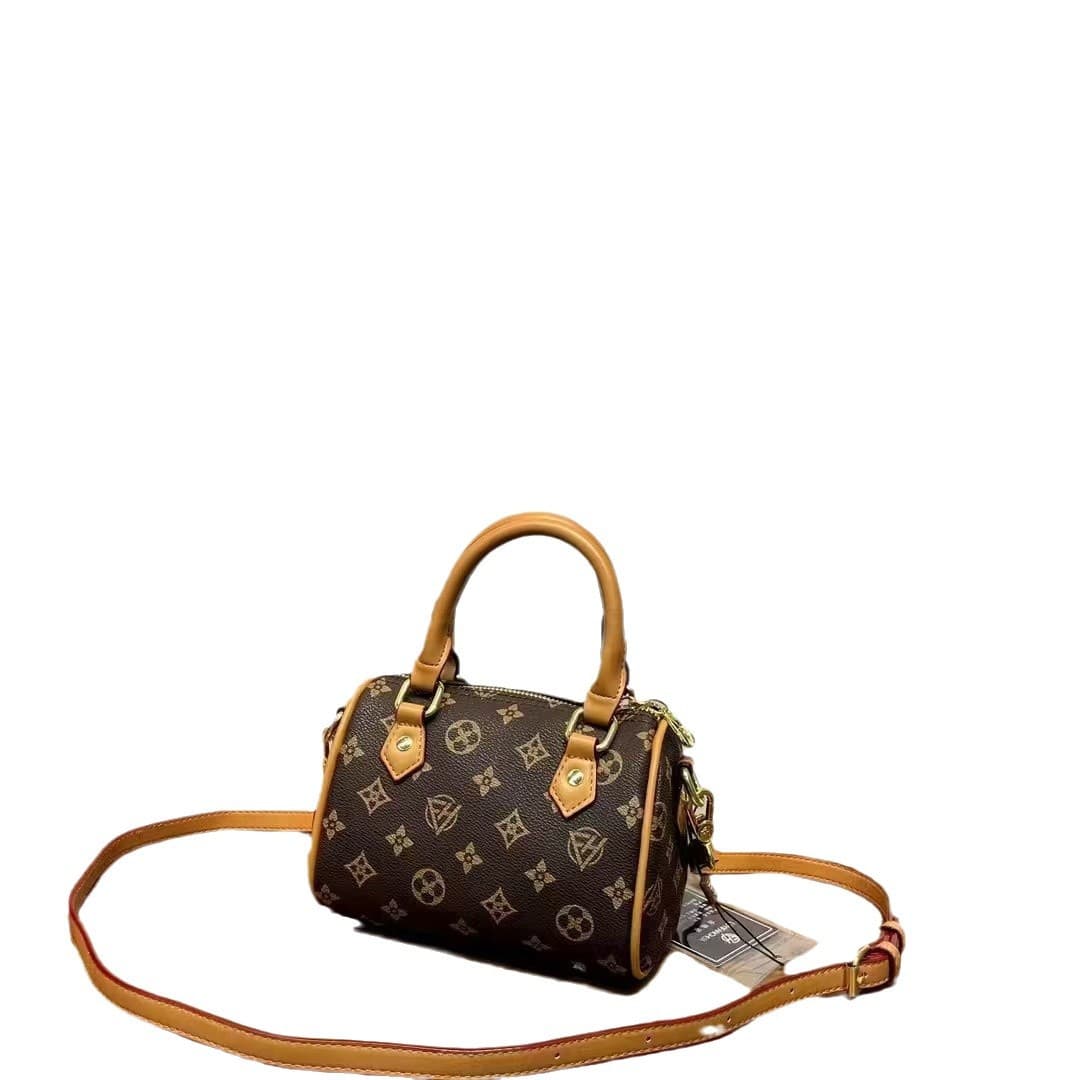 Louis Fanghua Pillow Bag, trendy mini crossbody bag, stylish Boston bag with texture