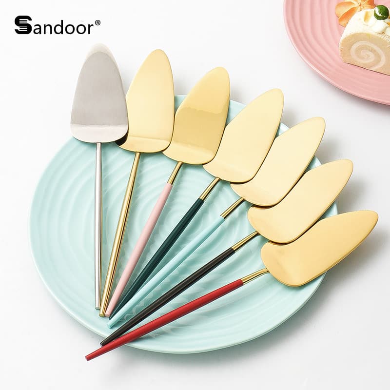 Shaduo Annie 304 Stainless Steel Pizza Peel and Cake Knife - Baking and Kitchen Oil Brushing Tool