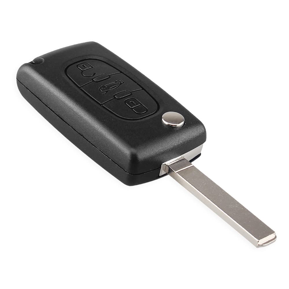 Logo 2 button 207 308 folding remote control key shell slotless battery holder logo 3 button folding key shell