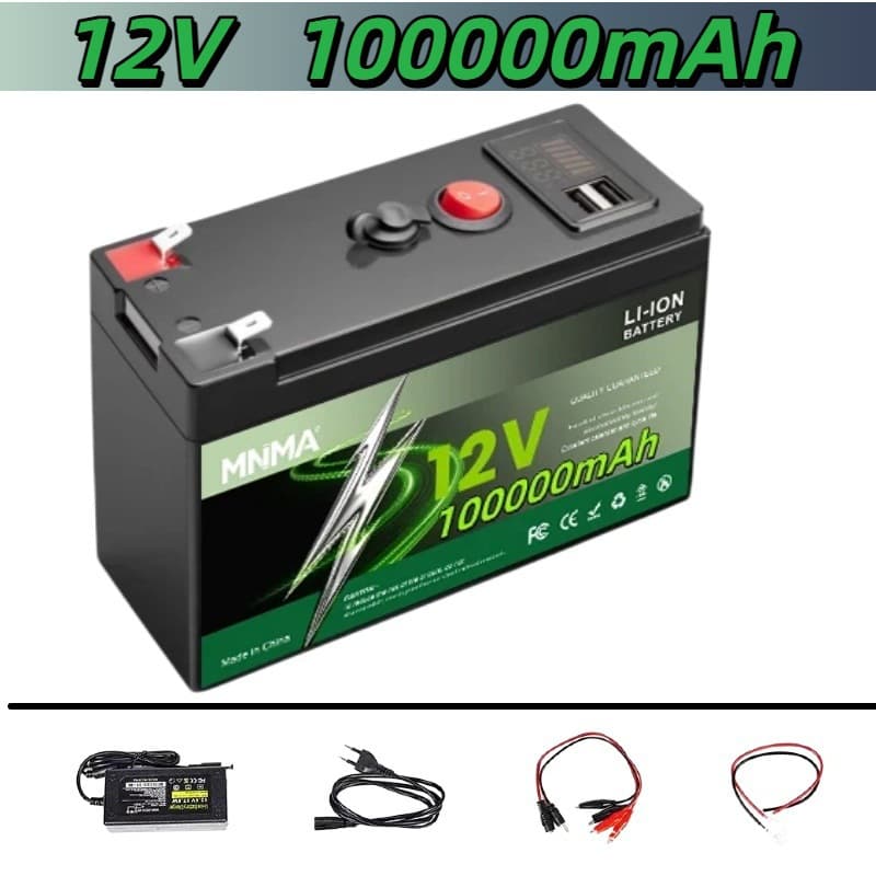 Lithium Iron Phosphate 12V 150Ah Battery 4000+ Cycles Suitable for Children's Toy Cars, Scooters, Fish Finders