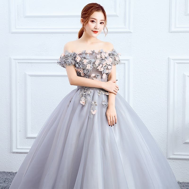 2026 New Women's Long Color Tulle Evening Gown for Banquet Host, Bride, Solo Performance, Art Exam, Puffy Skirt