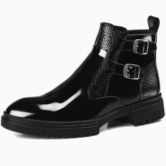 3302 Cross-Border Men's Shoes Autumn New Style Leather Boots Side Zipper British Style Leather Boots (You Mei Rui Jie Series)