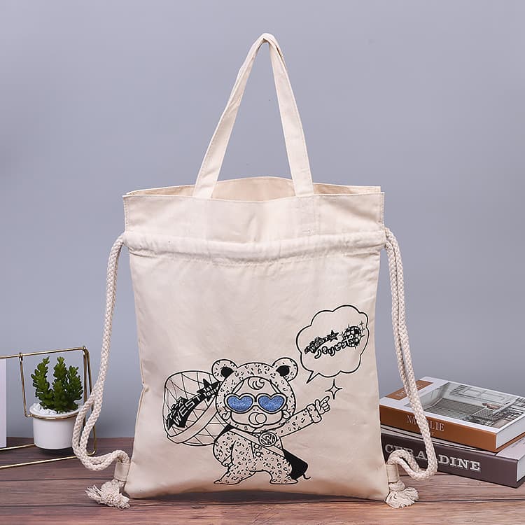 Custom Canvas Bag Set with Logo, Advertising Shopping Promotional Bag, Portable Cotton Bag Set, Canvas Bag Rush Order