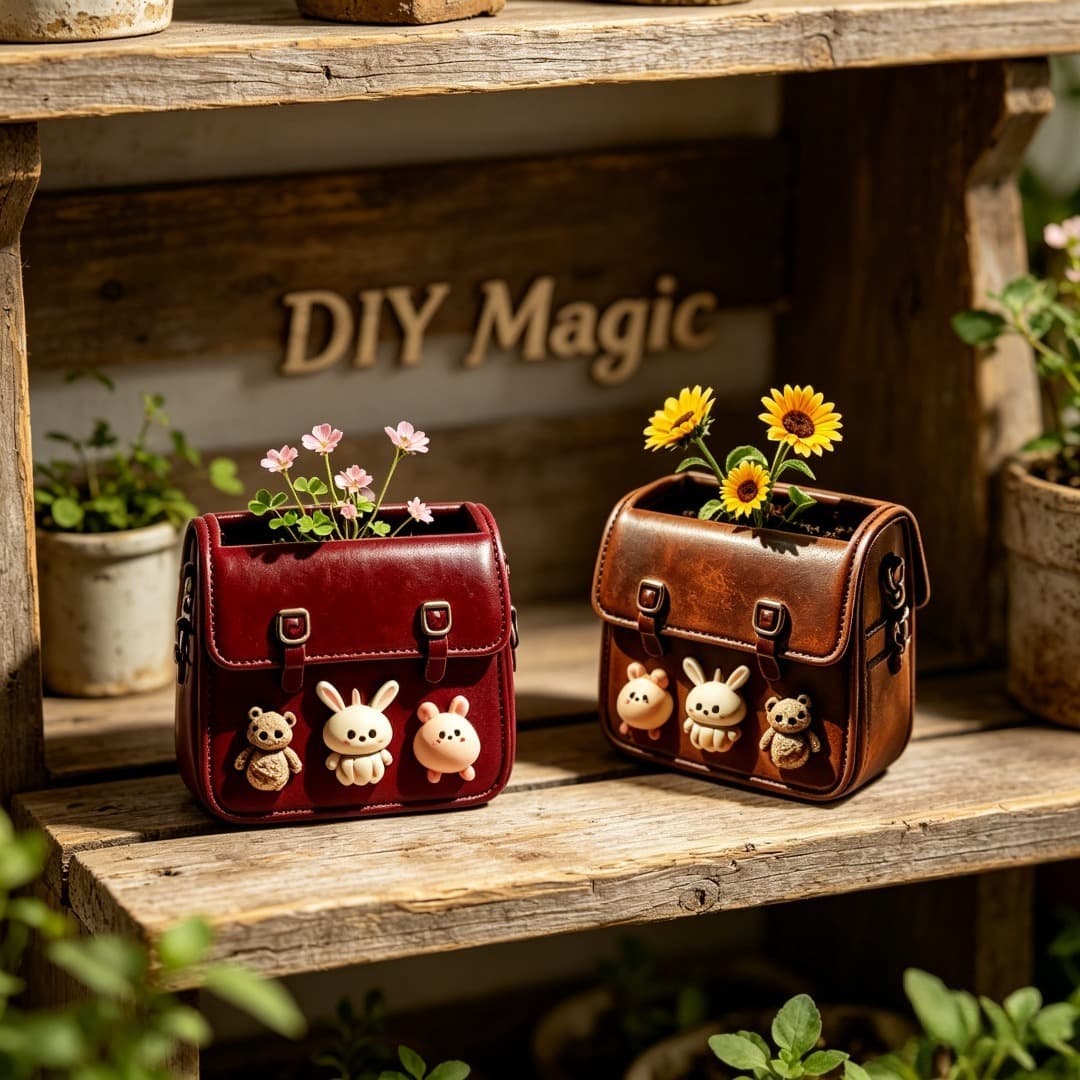 3D Stereo Bag Shape Resin Mold, Plaster Flower Pot Storage Jar, DIY Decoration Mold