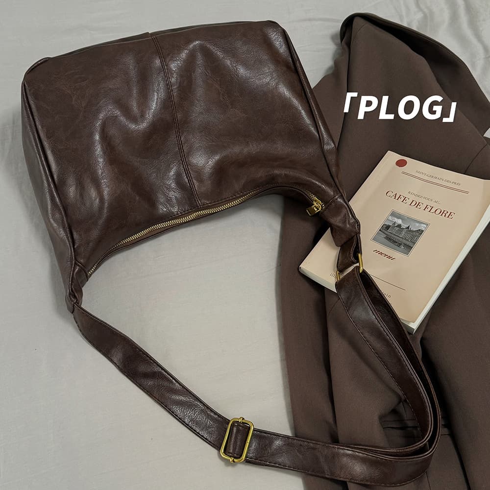 Factory Direct Sales Women's 2025 Retro Tote Bag Preppy Style Versatile Large Capacity Shoulder Bag Commuter Crossbody Bag