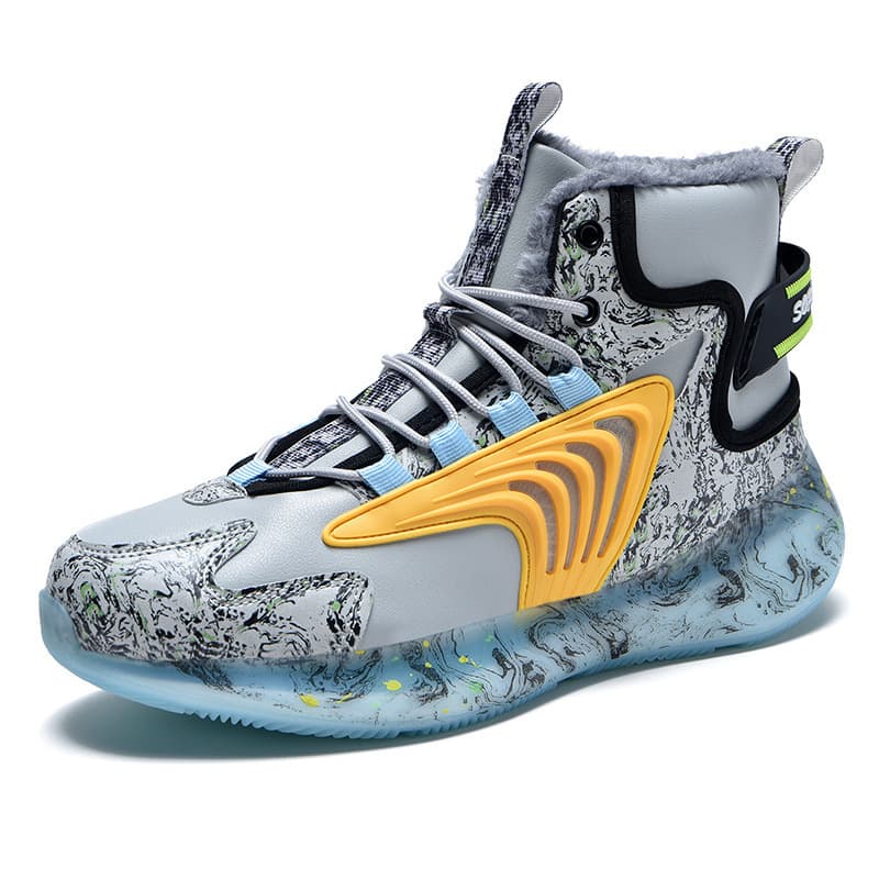 2025 Winter Sports Shoes for Men, Fashion High-Top British Style, Warm Lined Cotton Shoes, Casual Men's Shoes